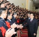 王国生王建军刘宁于丛乐王正升接见青海省公安机关英雄模范和立功集体代表 - 公安厅