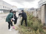 玛沁县人民法院开展环境卫生整治活动 - 法院
